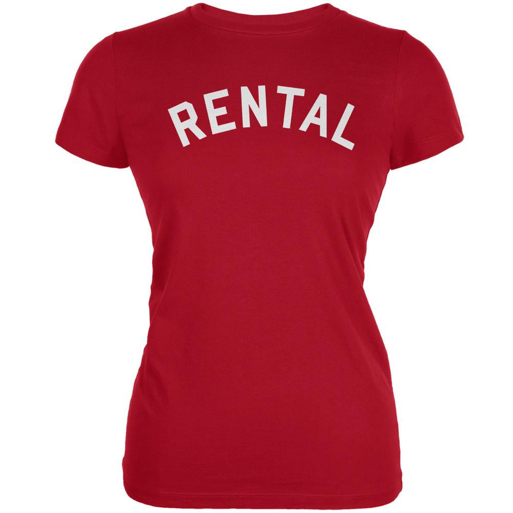 Rental Inspired By Frank Zappa Red Juniors Soft T-Shirt Juniors T-Shirts Old Glory SM Red 