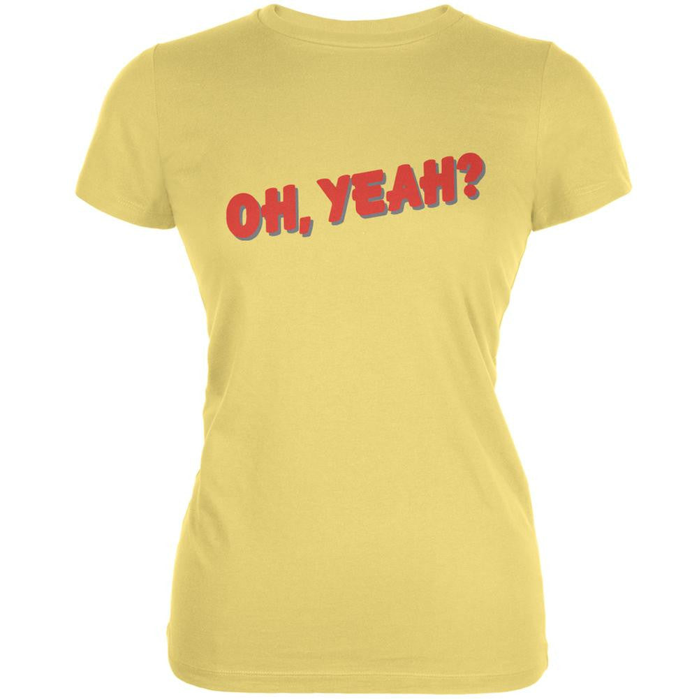 Oh Yeah Inspired By Jeff Beck Yellow Juniors Soft T-Shirt Juniors T-Shirts Old Glory LG Yellow 