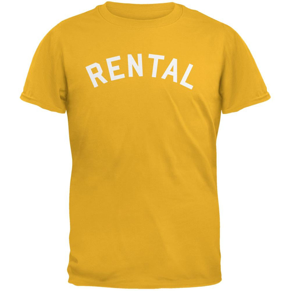 Rental Inspired By Frank Zappa Gold Adult T-Shirt Men's T-Shirts Old Glory SM Yellow 