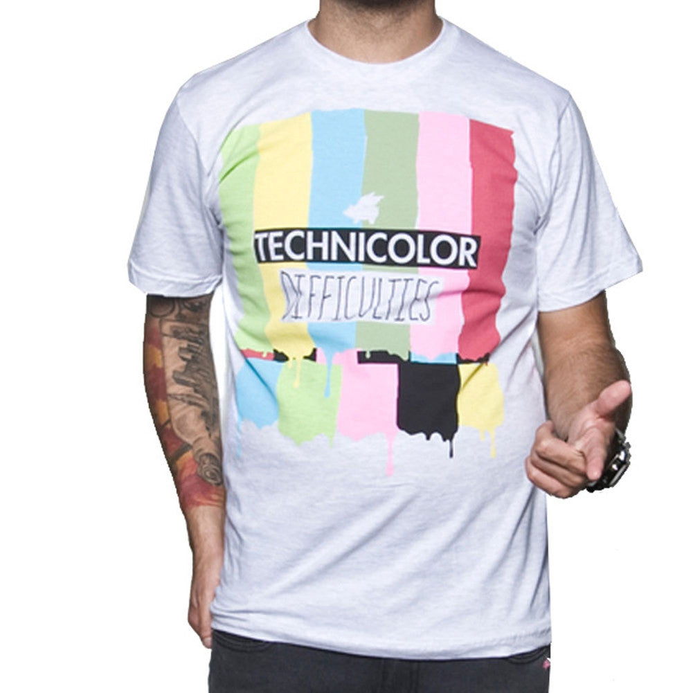 Glamour Kills - Technicolor Difficulties Adult Soft T-Shirt Men's T-Shirts Glamour Kills MD Grey 