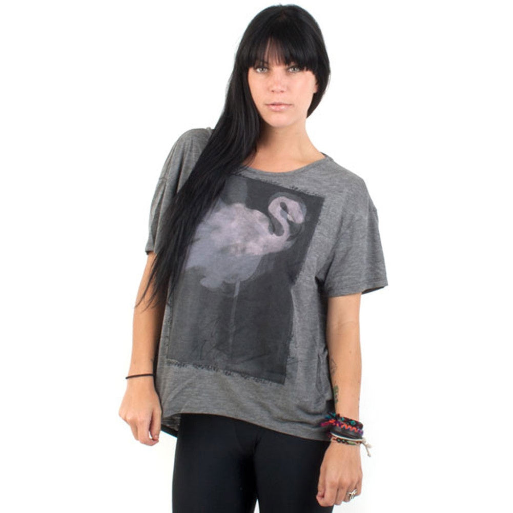 Rusty - Flamingo Ash Heather Juniors T-Shirt Juniors T-Shirts Rusty   