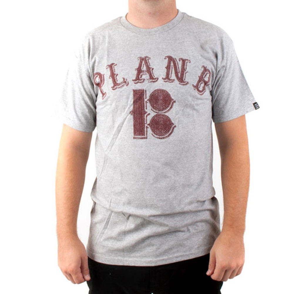 Plan B - Stitches Heather Grey T-Shirt Men's T-Shirts Plan B   