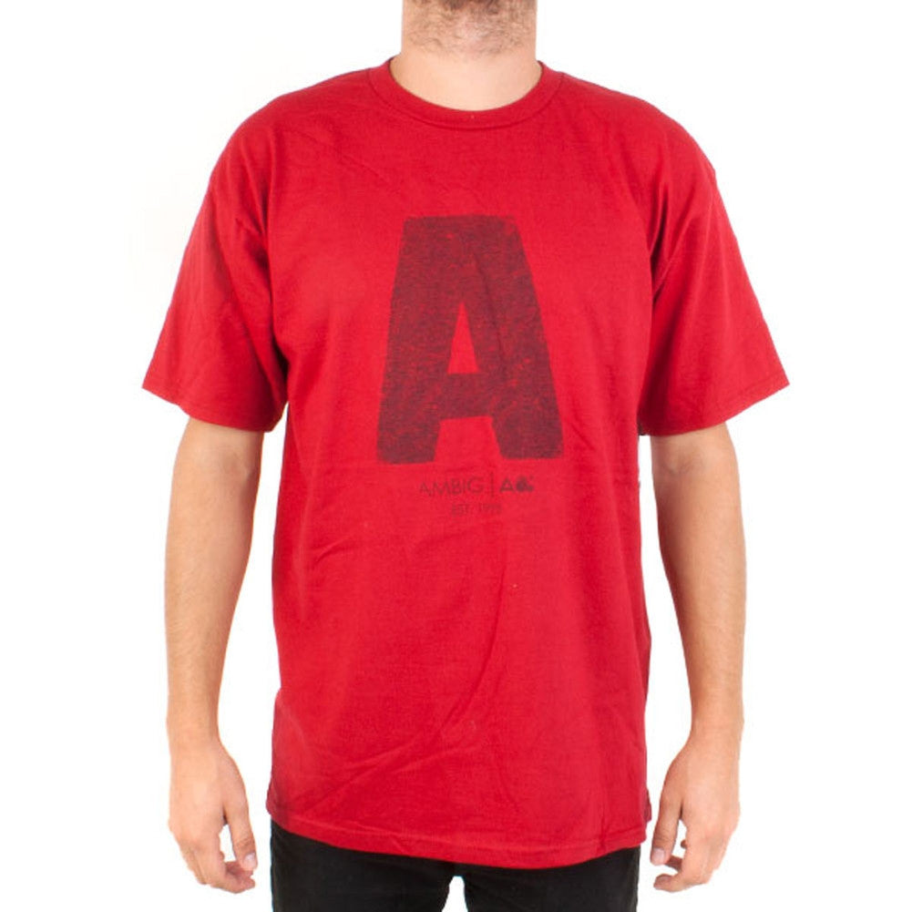 Ambiguous - Grip Tape Cardinal T-Shirt Men's T-Shirts Ambiguous LG Red