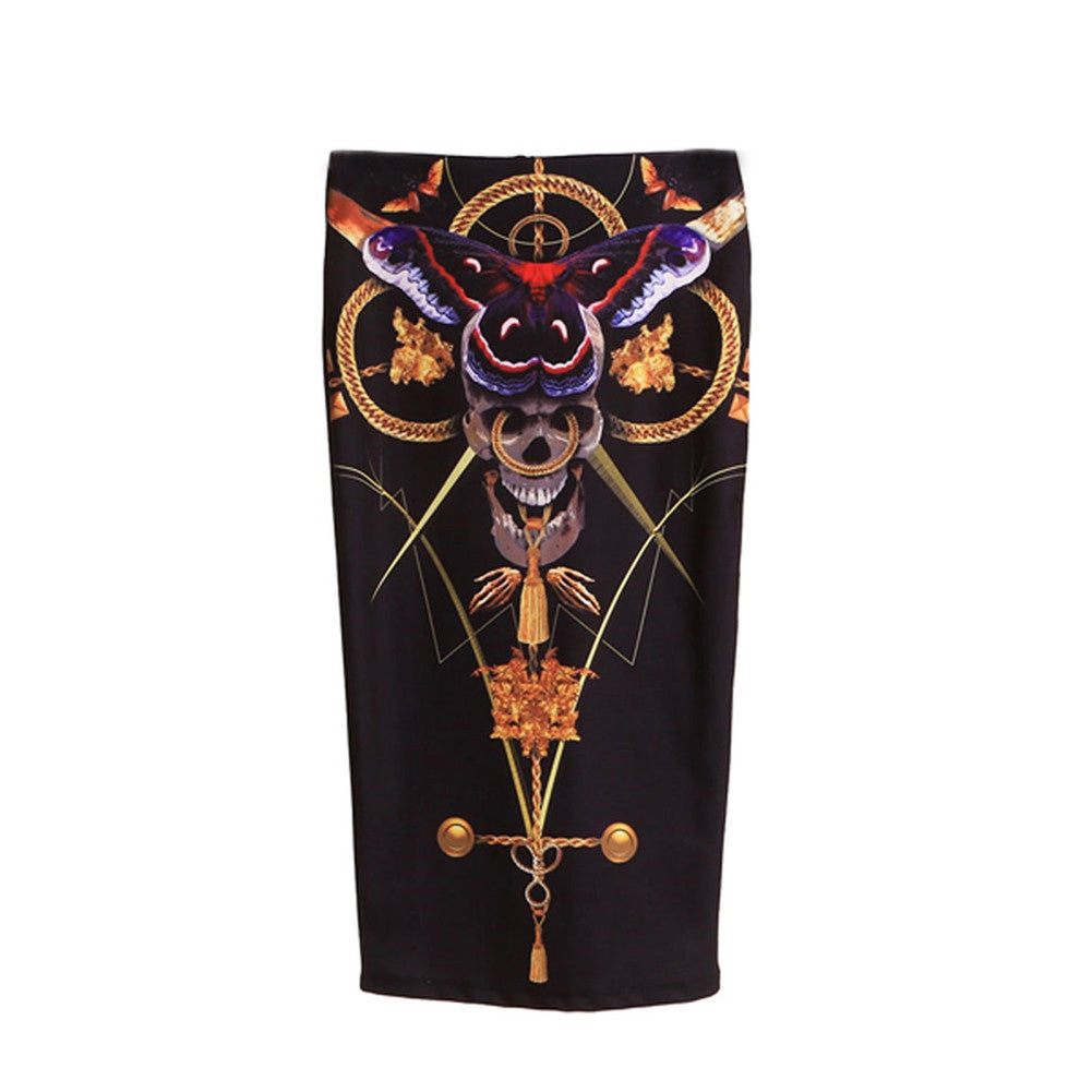 Iron Fist - Mayan Temple Black Women's Skirt Women's Skirts Iron Fist Clothing   