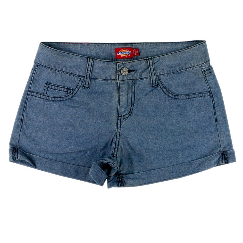 Dickies Girl - Soft Denim Women's Short Shorts Women's Shorts Dickies Girl 3 Blue 