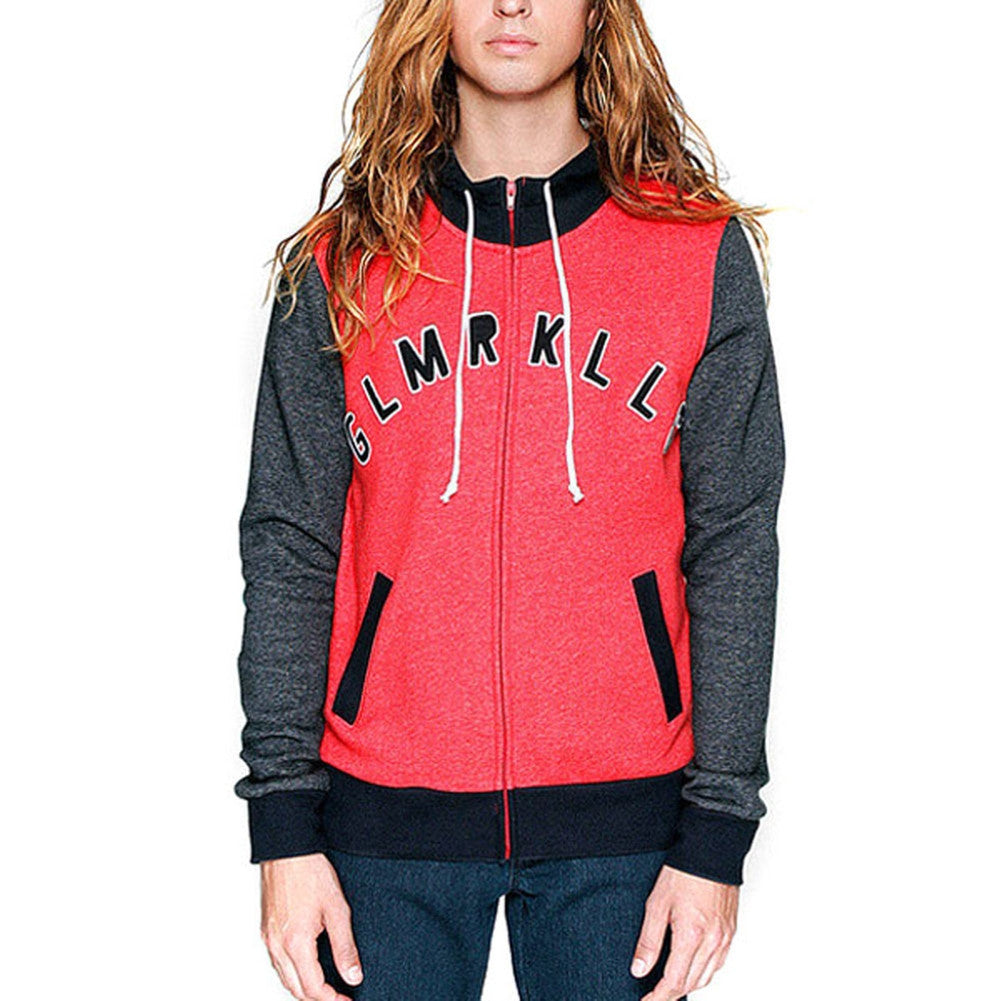 Glamour Kills - Guys Junior Varsity Red Juniors Zip Jacket Juniors Jackets Glamour Kills LG Red