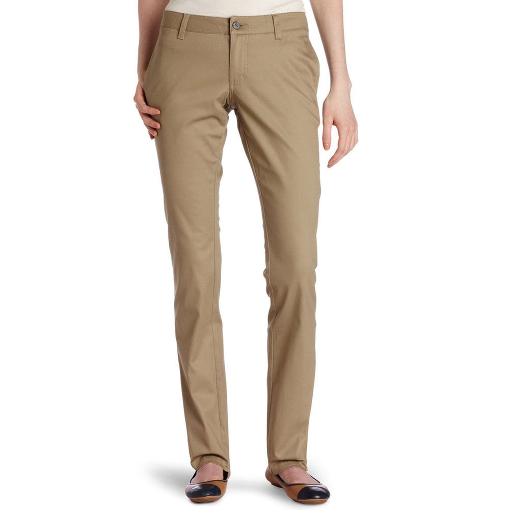 Dickies Girl - Straight Leg Girls Pant w/ Welt Pockets Women's Pants Dickies Girl 7 Tan 