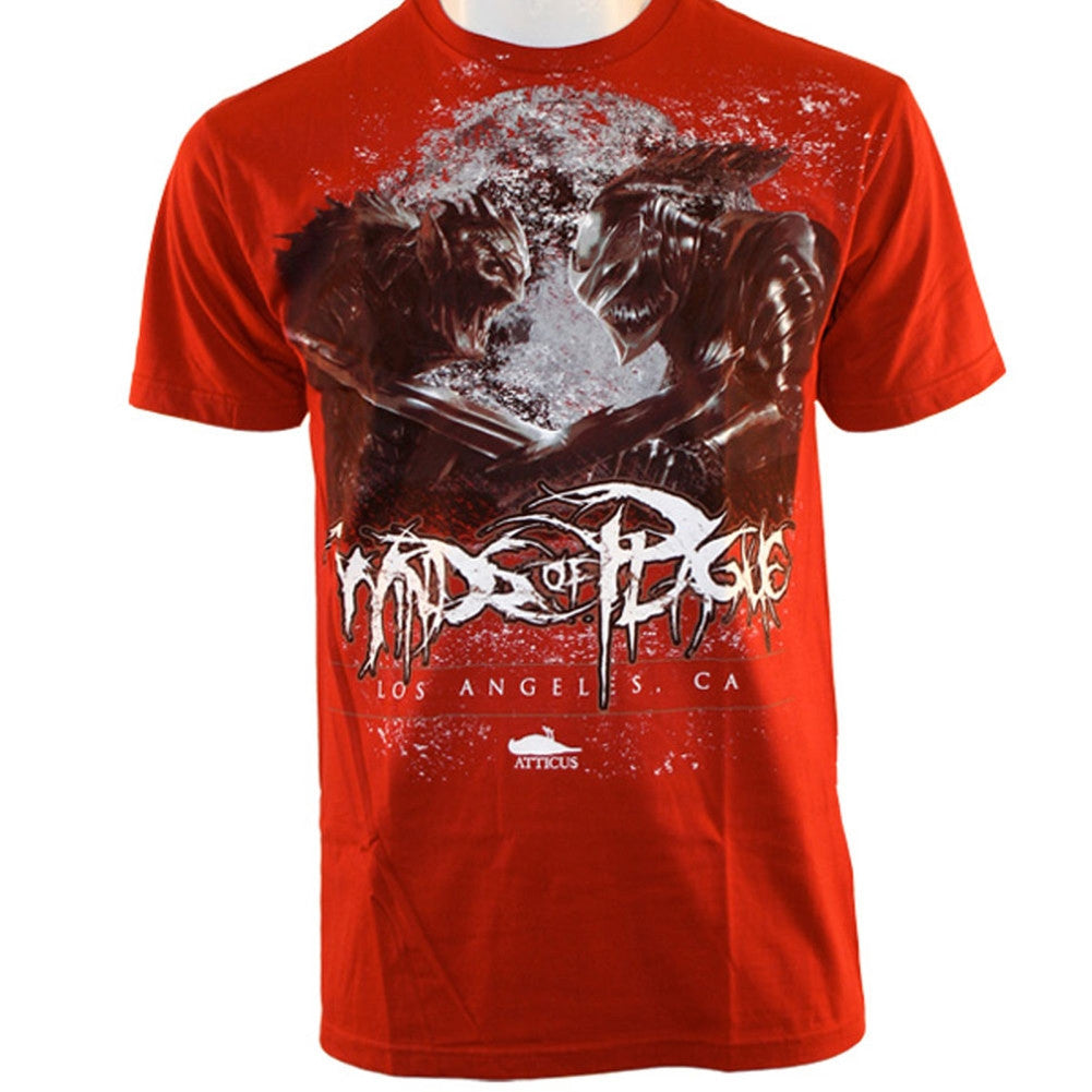 Atticus Black - Winds of Plague Collab Scarlet Soft T-Shirt Men's T-Shirts Atticus SM Red 