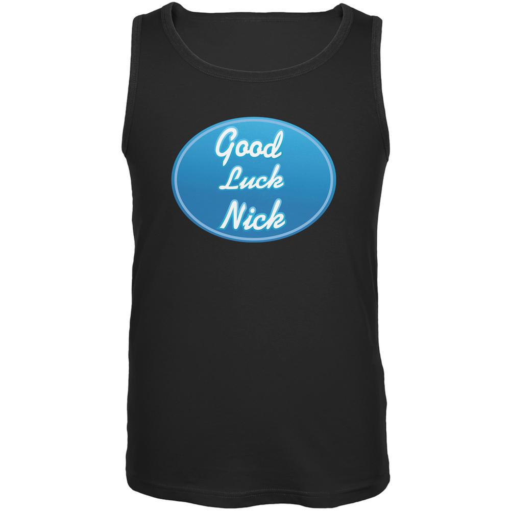 Idol Winner - Good Luck Nick Black Adult Tank Top Men's Tank Tops Old Glory 2XL Black 