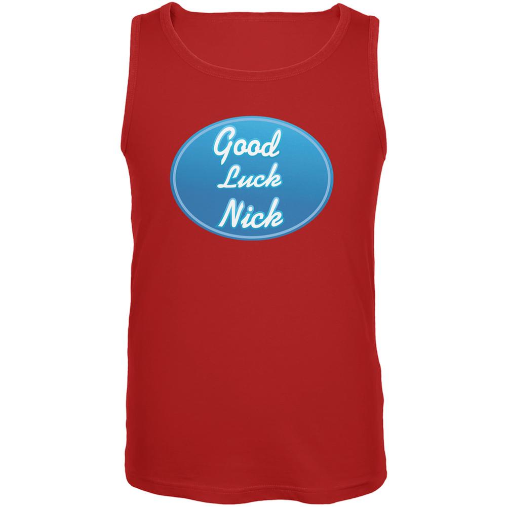 Idol Winner - Good Luck Nick Red Adult Tank Top Men's Tank Tops Old Glory 2XL Red 