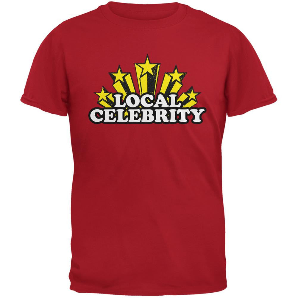 Local Celebrity Red Adult T-Shirt Men's T-Shirts Old Glory 2XL Red 