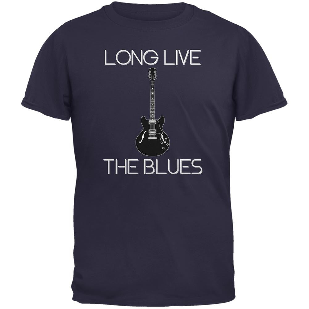 Long Live The Blues Navy Adult T-Shirt Men's T-Shirts Old Glory 2XL Blue 