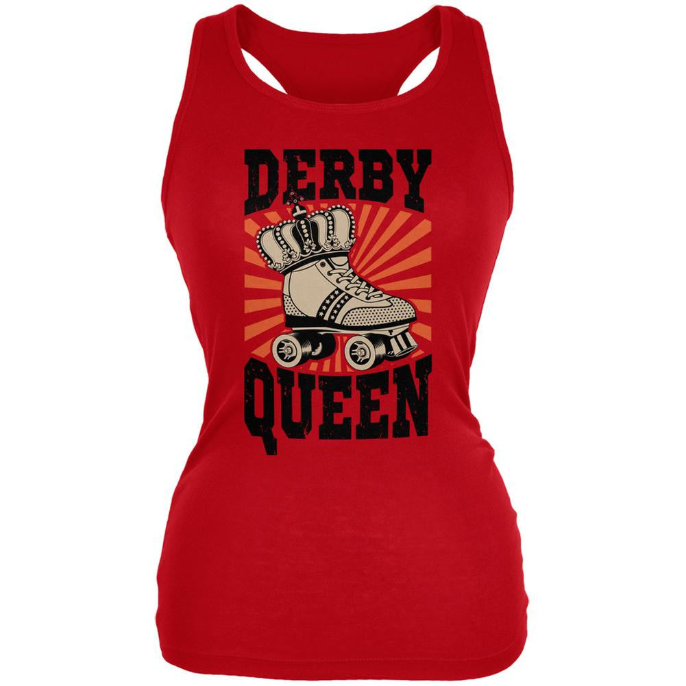 Roller Derby Derby Queen Red Juniors Soft Tank Top Juniors Tank Tops Old Glory 2XL Red 