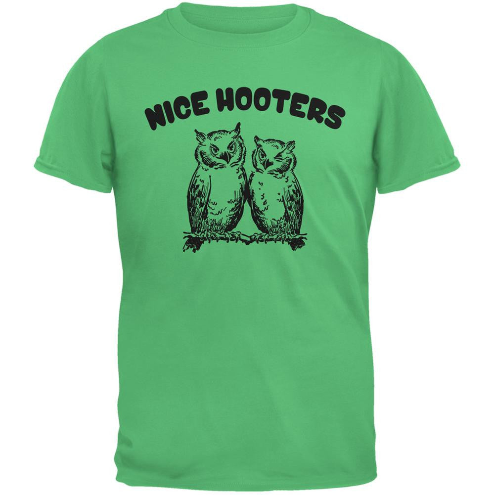 Nice Hooters Irish Green Adult T-Shirt Men's T-Shirts Old Glory 2XL Green 