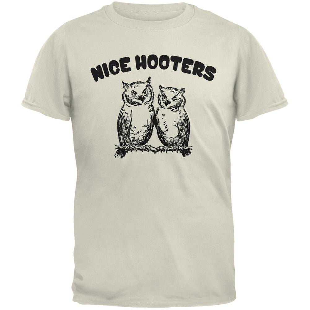 Nice Hooters Natural Adult T-Shirt Men's T-Shirts Old Glory 2XL Off-White 