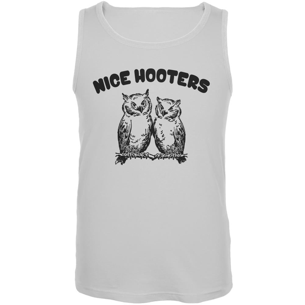 Nice Hooters White Adult Tank Top Men's Tank Tops Old Glory 2XL White 