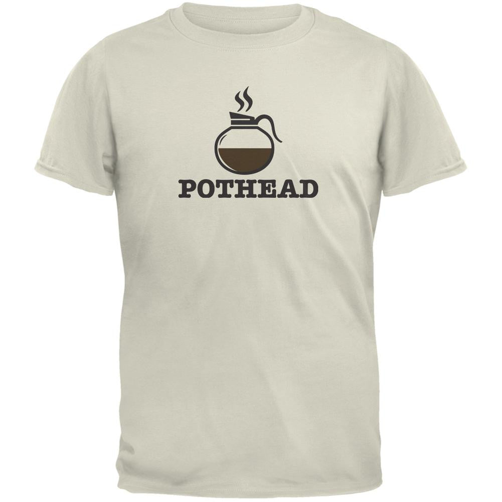 Pothead Natural Adult T-Shirt Men's T-Shirts Old Glory 2XL Off-White 