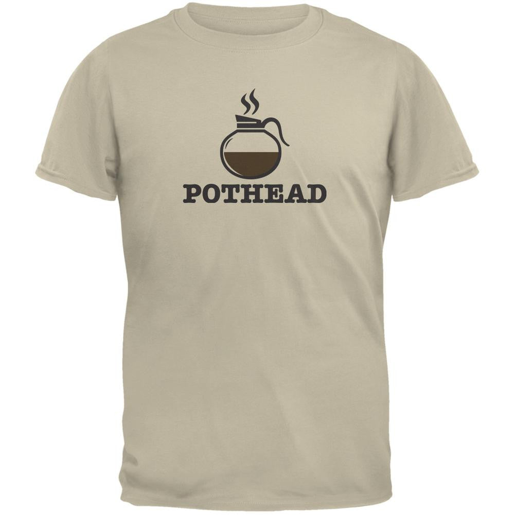 Pothead Sand Adult T-Shirt Men's T-Shirts Old Glory 2XL Off-White 