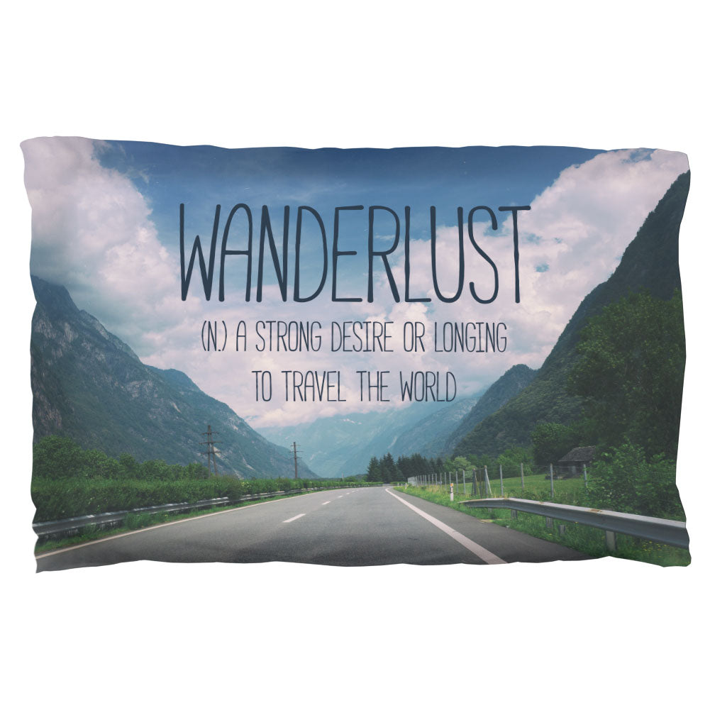 Wanderlust Definition Pillow Case Pillowcases Old Glory OS Multi 