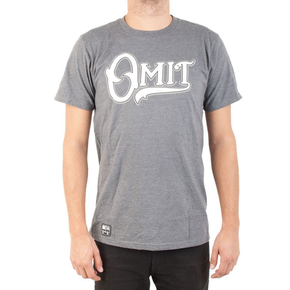 Omit - Script Charcoal T-Shirt Men's T-Shirts Omit   