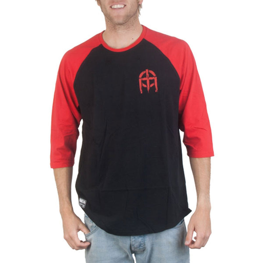 Omit - Fear Icon Adult Raglan T-Shirt Men's Raglans Omit   