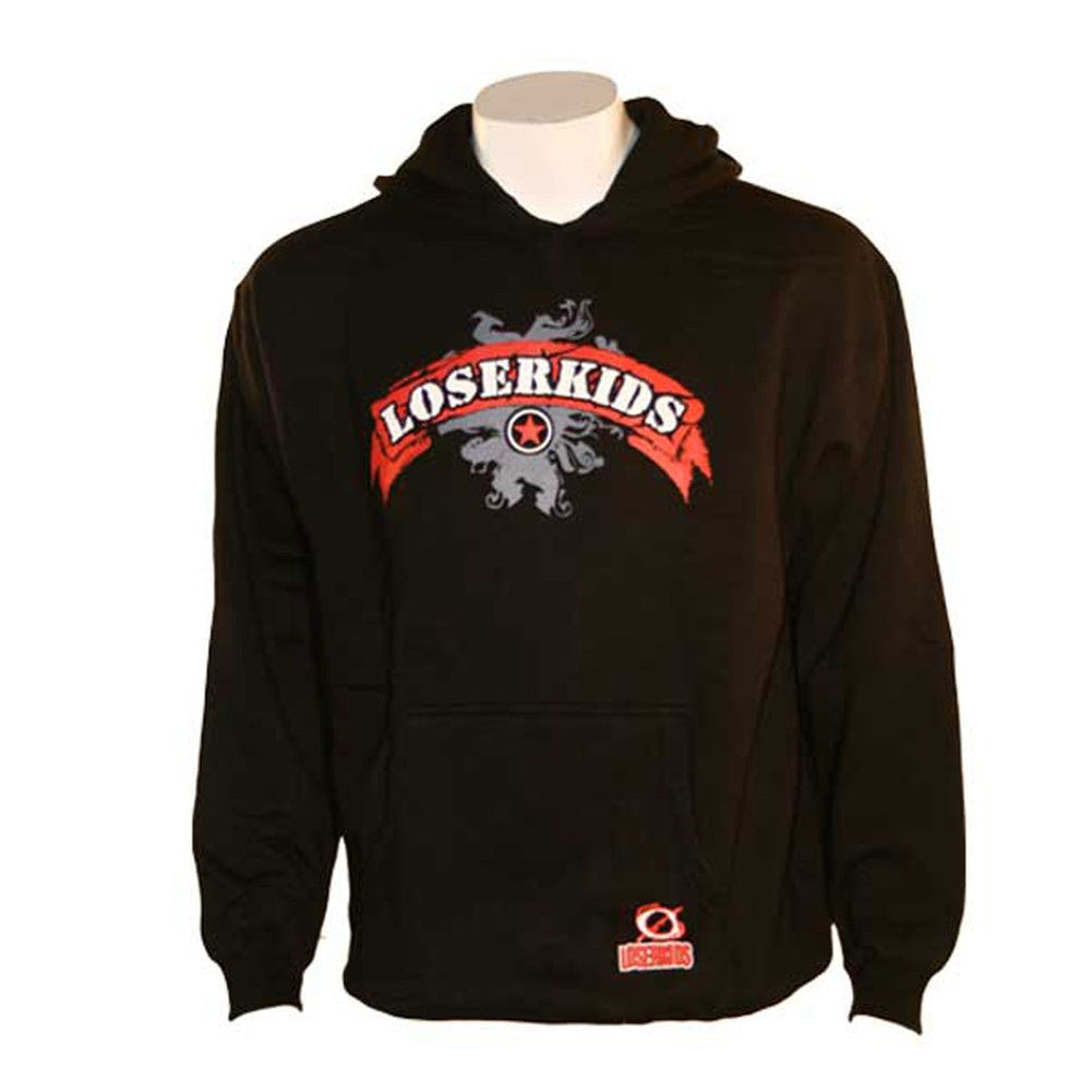 Loserkids - Scroll Black Pullover Hoodie Men's Hoodies LoserKids   