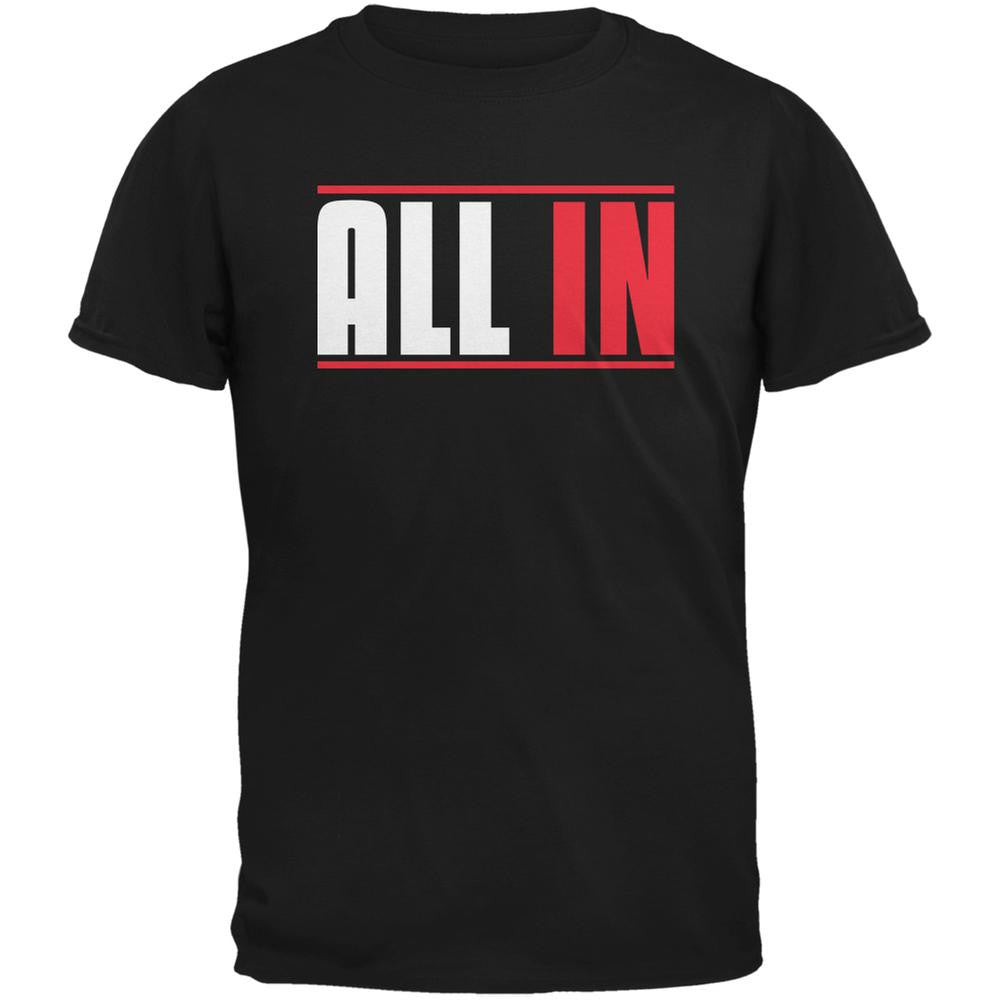 All In Black Adult T-Shirt Men's T-Shirts Old Glory 2XL Black 