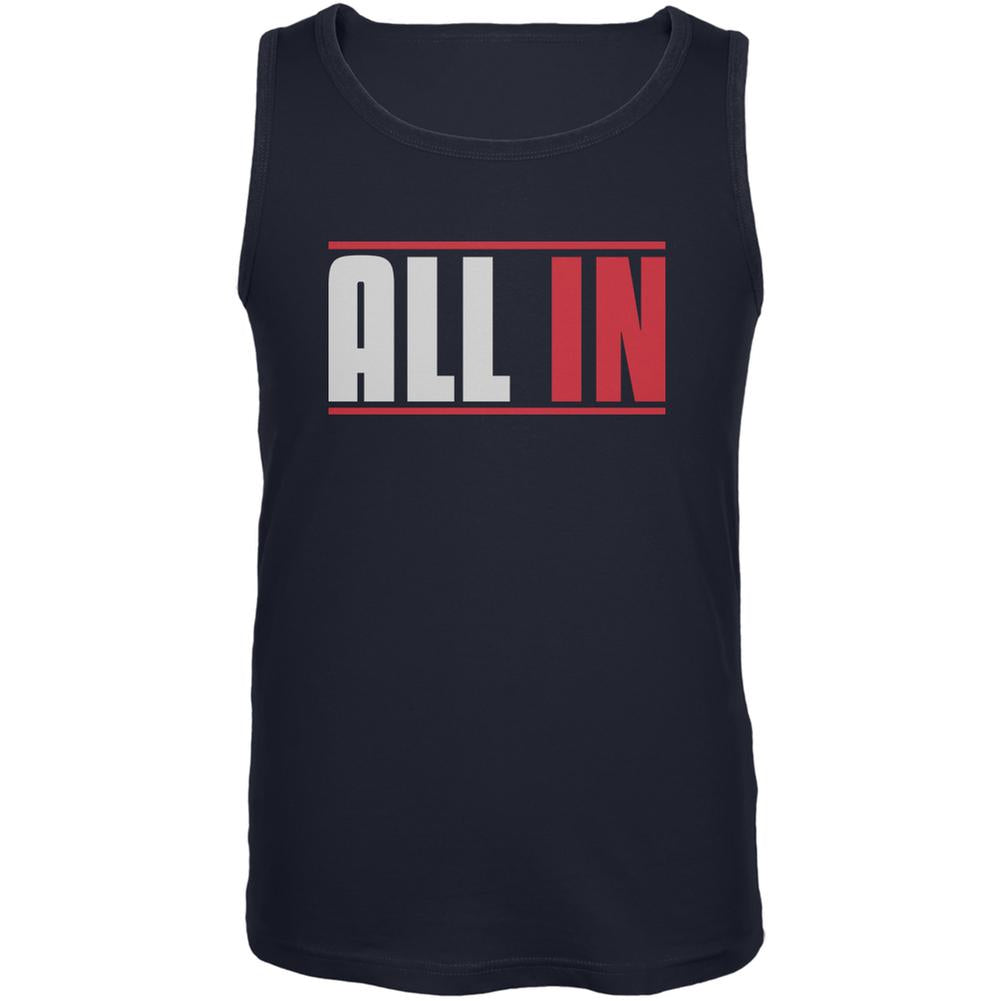 All In Navy Adult Tank Top Men's Tank Tops Old Glory 2XL Blue 