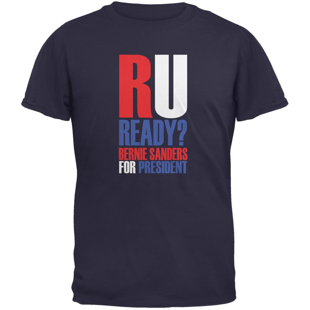 Bernie Sanders R U Ready President 2016 Navy Youth T-Shirt Youth T-Shirts Old Glory LG Blue 