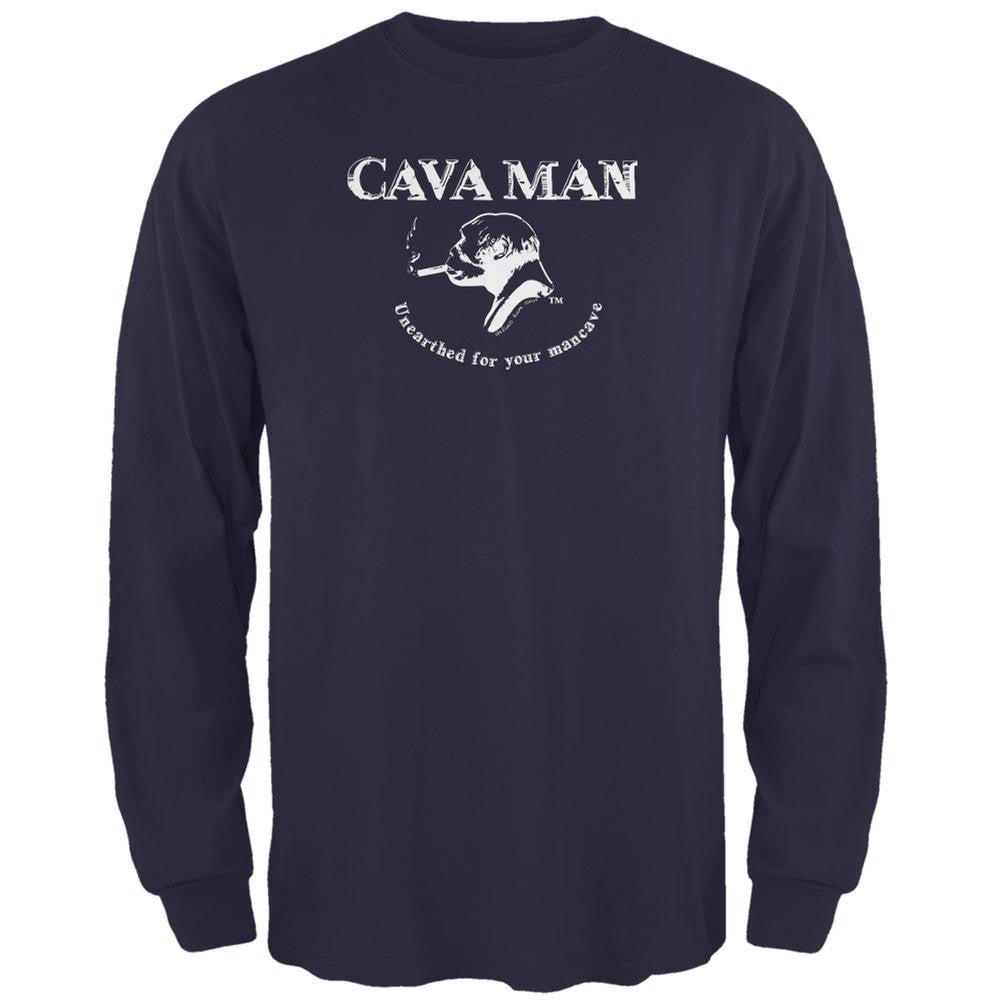 Cava Man Navy Adult Long Sleeve T-Shirt Men's Long Sleeves Old Glory 2XL Blue 