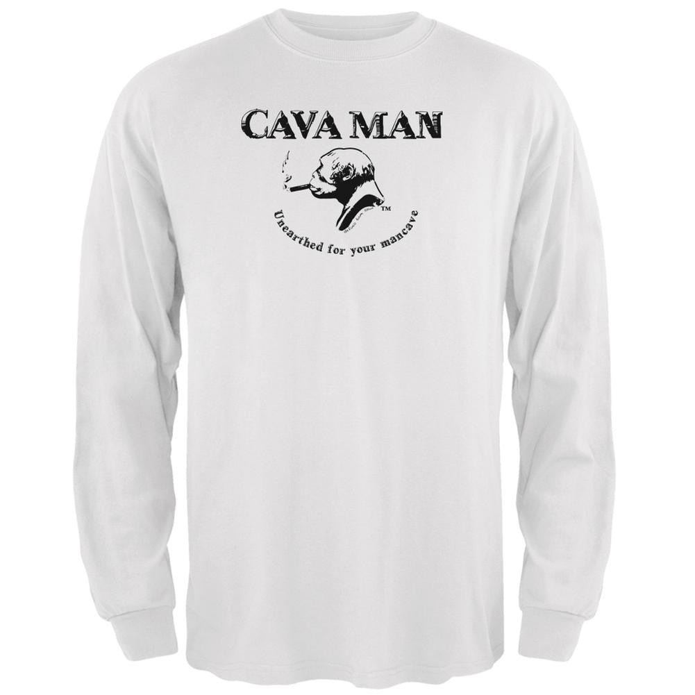 Cava Man White Adult Long Sleeve T-Shirt Men's Long Sleeves Old Glory 2XL White 