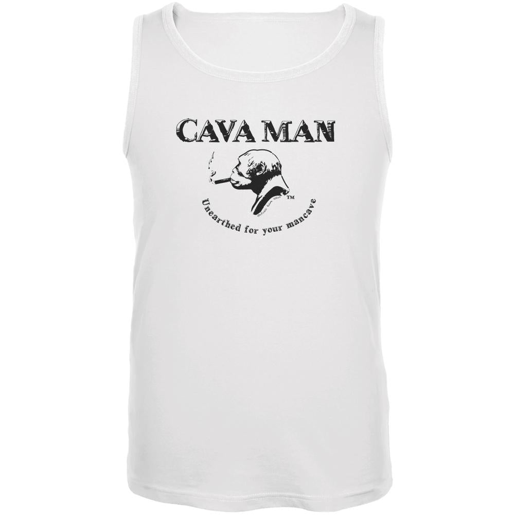 Cava Man White Adult Tank Top Men's Tank Tops Old Glory 2XL White 