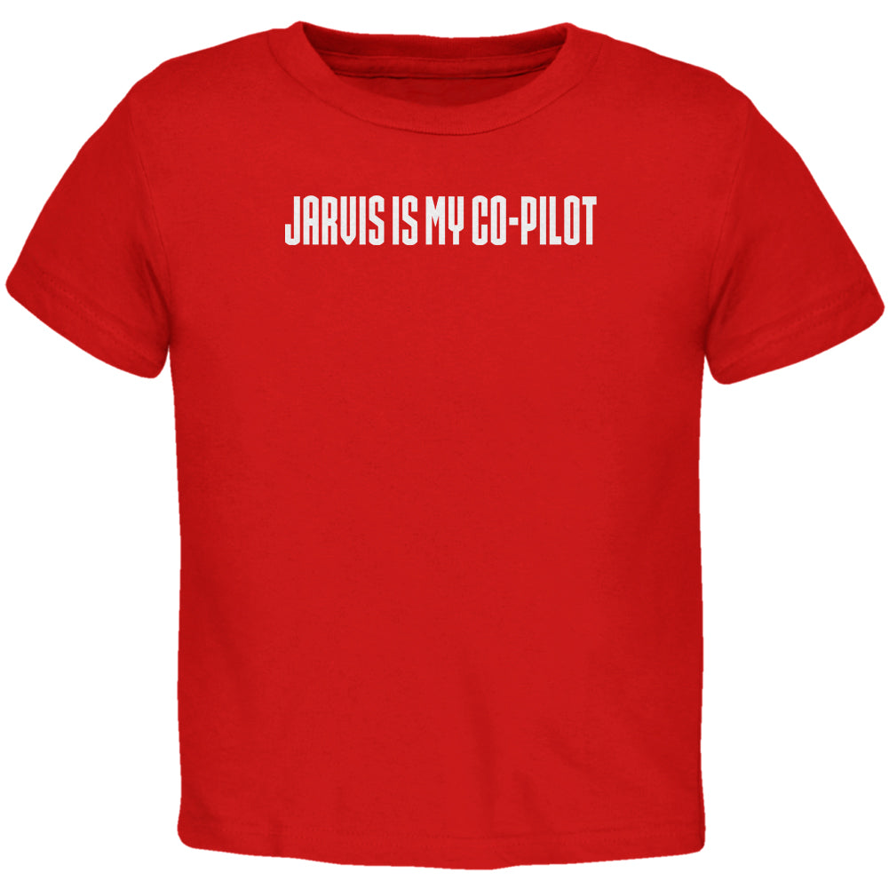 Jarvis is my Copilot Funny Red Toddler T-Shirt Toddler T-Shirts Old Glory 2T Red 