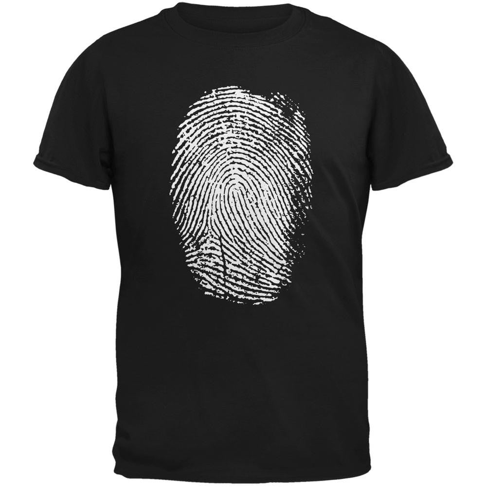 Identity Thumbprint Black Youth T-Shirt Youth T-Shirts Old Glory LG Black 