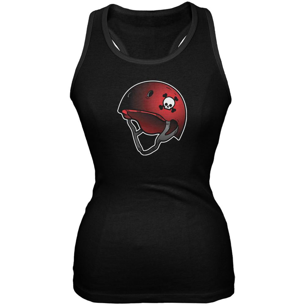 Lady Death Roller Derby Helmet Black Juniors Soft Tank Top Juniors Tank Tops Old Glory 2XL Black 