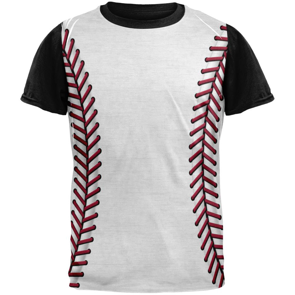 Baseball Costume Adult Black Back T-Shirt Men's T-Shirts Old Glory SM Multi 