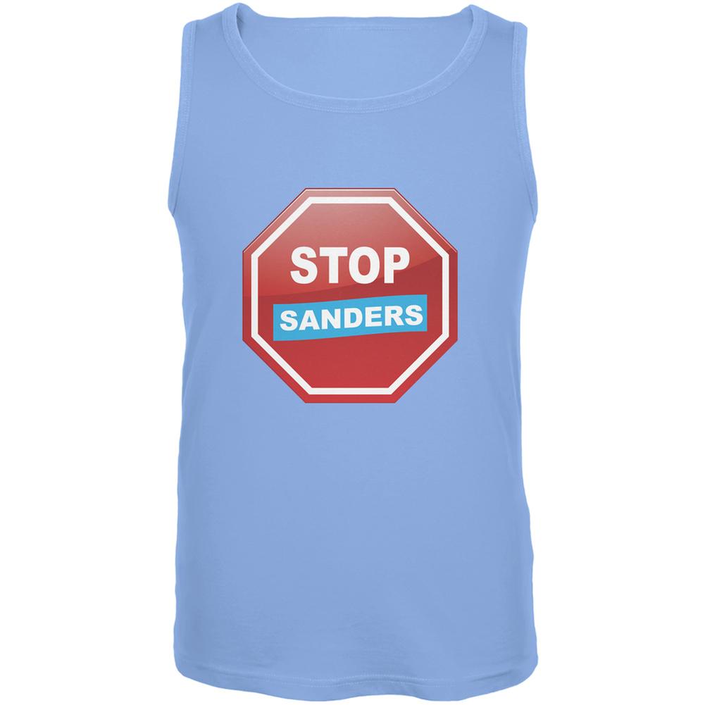 Election 2016 Stop Sanders Carolina Blue Adult Tank Top Men's Tank Tops Old Glory 2XL Blue 