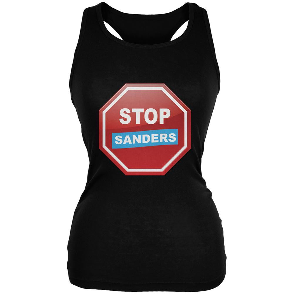 Election 2016 Stop Sanders Black Juniors Soft Tank Top Juniors Tank Tops Old Glory 2XL Black 