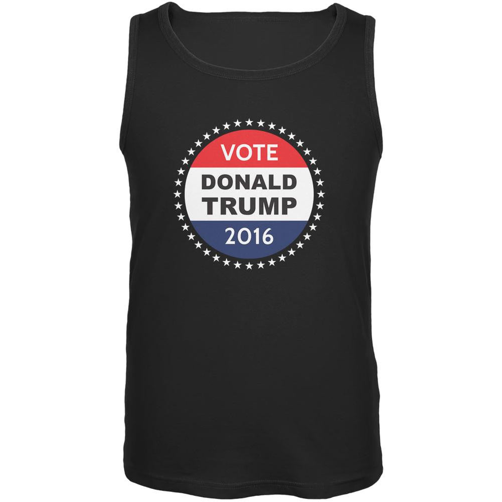 Election 2016 Donald Trump Badge Black Adult Tank Top Men's Tank Tops Old Glory 2XL Black 