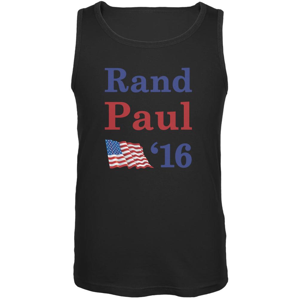 Election 2016 16 Flag Rand Paul Black Adult Tank Top Men's Tank Tops Old Glory 2XL Black 