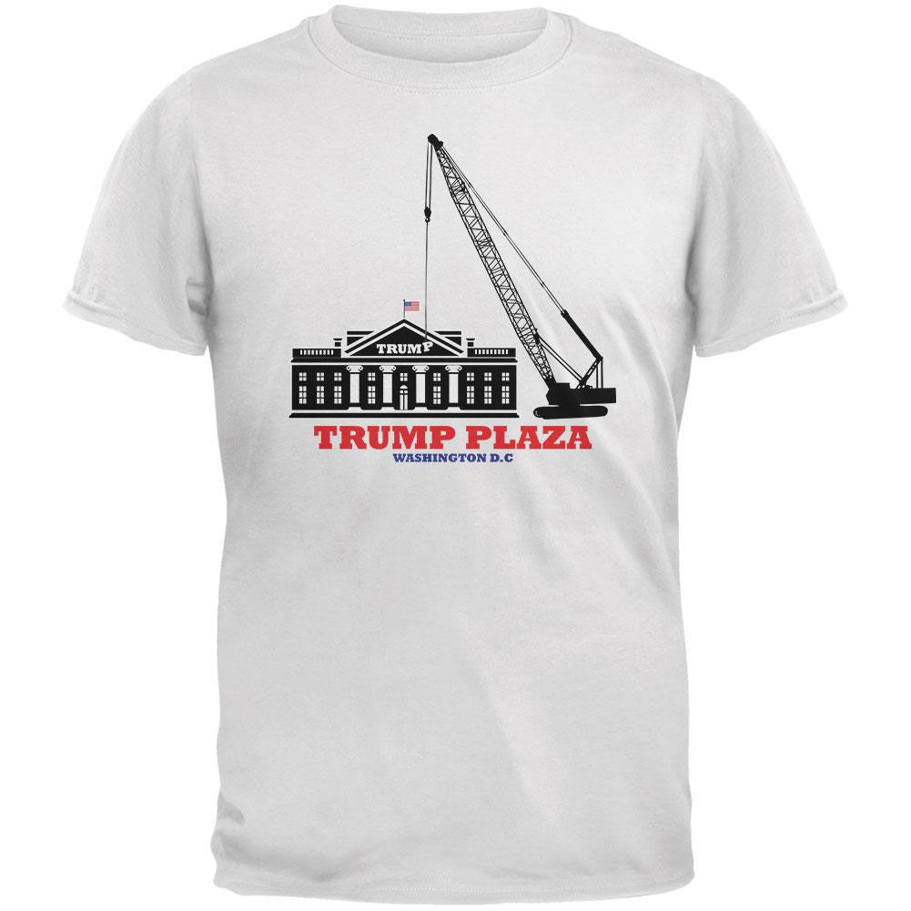 Election 2016 Trump Plaza Washington DC White Adult T-Shirt Men's T-Shirts Old Glory 2XL White 