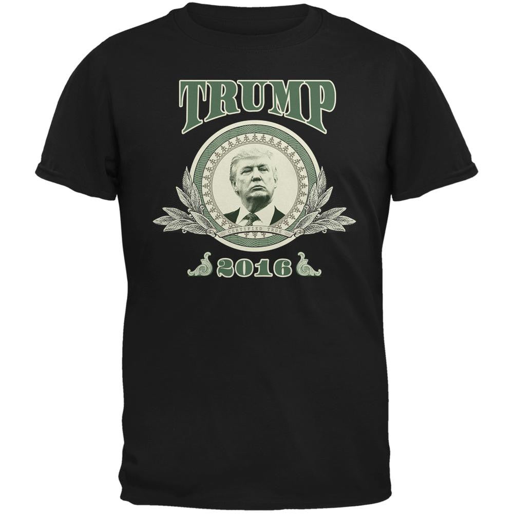 Election 2016 Trump Dollar 2016 Black Adult T-Shirt Men's T-Shirts Old Glory 2XL Black 