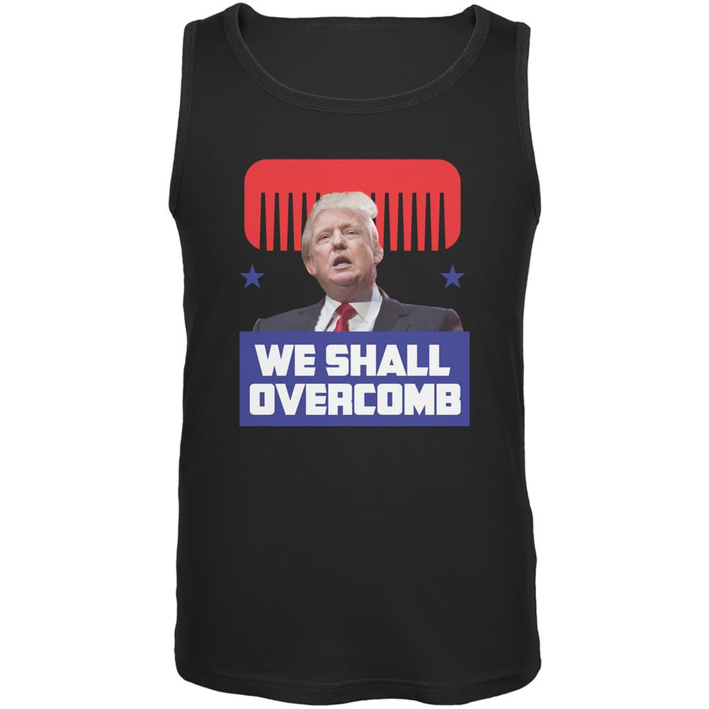 Election 2016 Trump We Shall Overcomb Black Adult Tank Top Men's Tank Tops Old Glory 2XL Black 