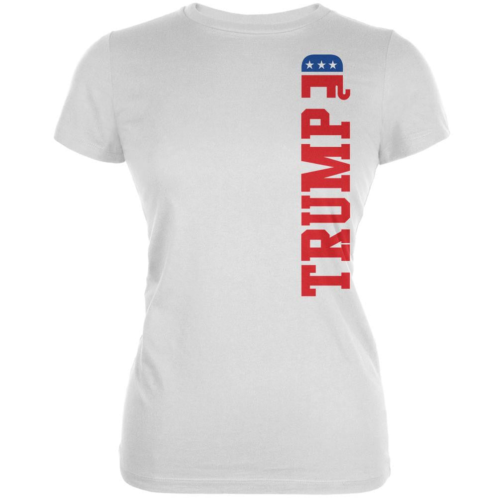 Election 2016 Team Donald Trump White Juniors Soft T-Shirt Juniors T-Shirts Old Glory 2XL White 