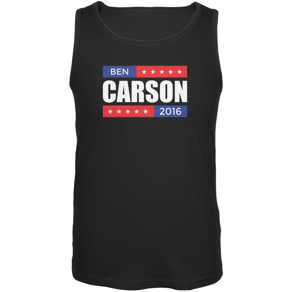 Election 2016 Ben Carson Stacked Black Adult Tank Top Men's Tank Tops Old Glory 2XL Black 