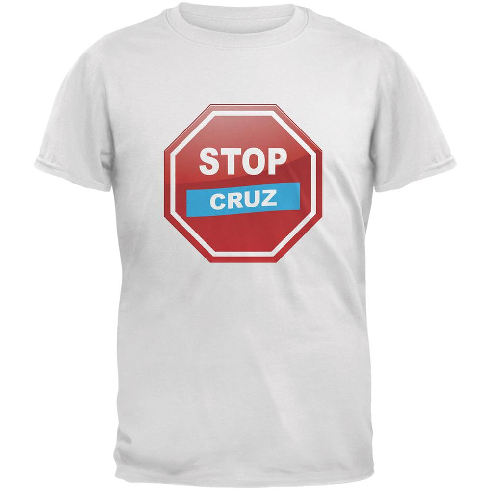 Election 2016 Stop Cruz White Adult T-Shirt Men's T-Shirts Old Glory 2XL White 