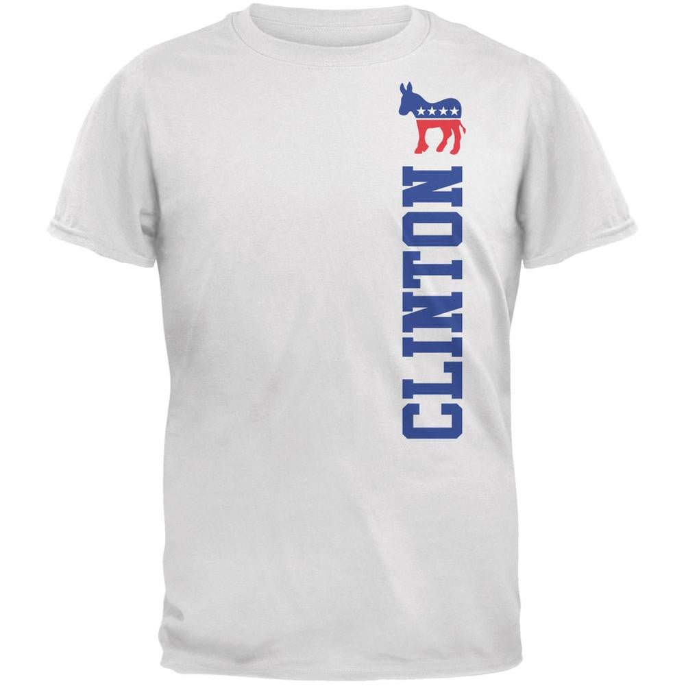 Election 2016 Team Hillary Clinton White Adult T-Shirt Men's T-Shirts Old Glory 2XL White 