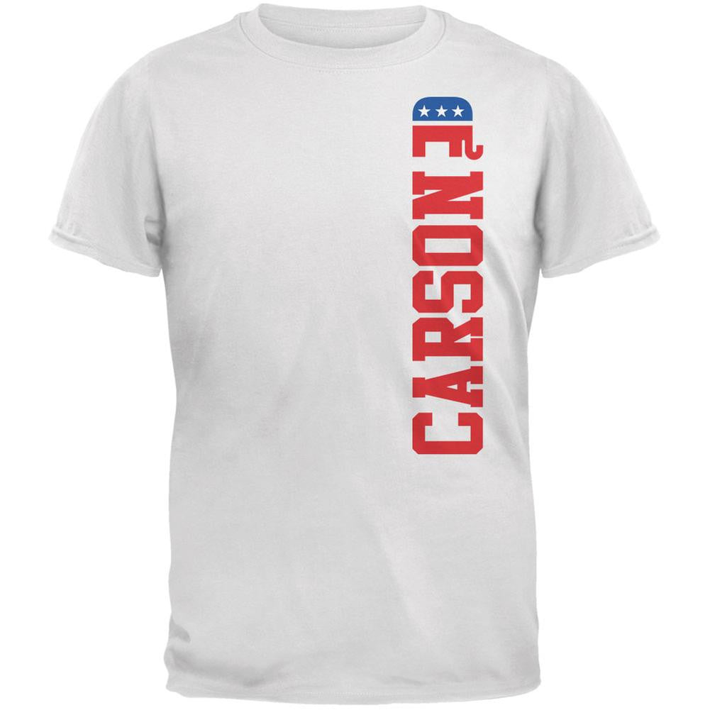 Election 2016 Team Ben Carson White Adult T-Shirt Men's T-Shirts Old Glory 2XL White 