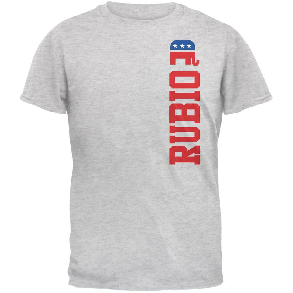 Election 2016 Team Marco Rubio Light Heather Grey Adult T-Shirt Men's T-Shirts Old Glory 2XL Grey 