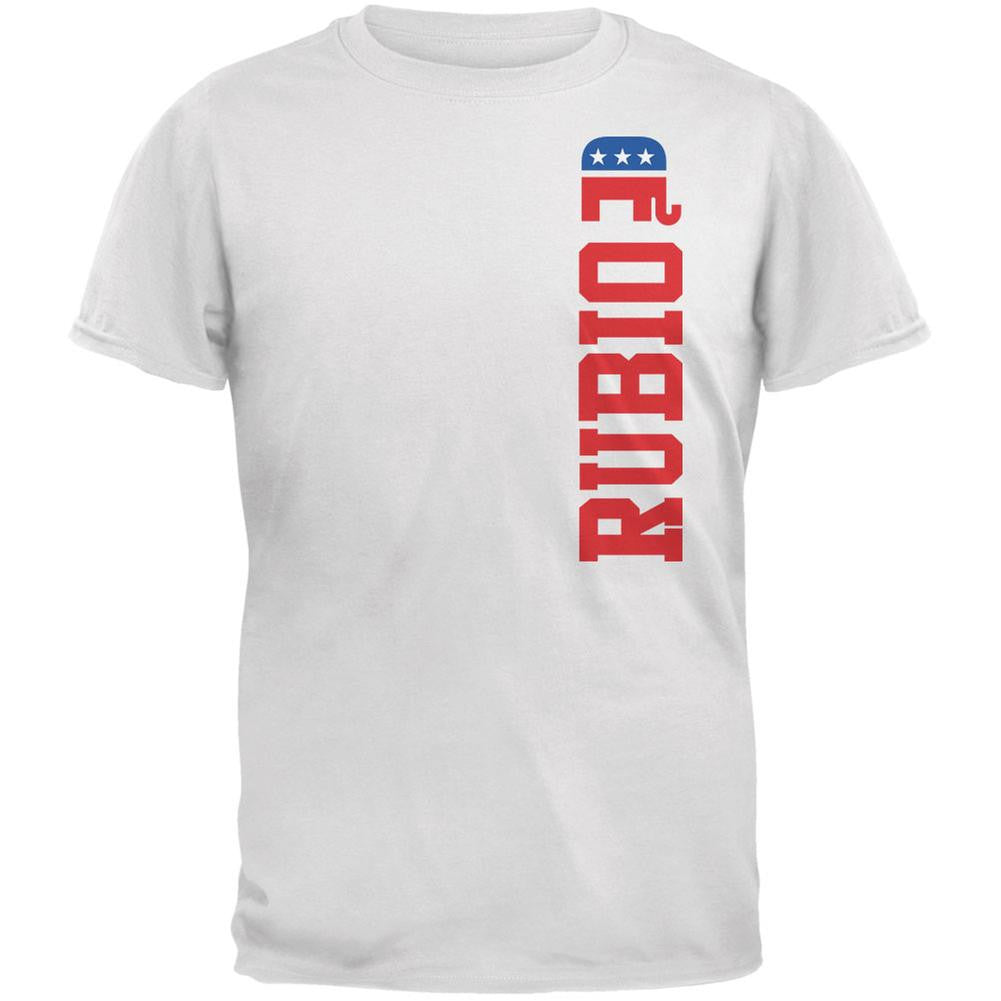 Election 2016 Team Marco Rubio White Adult T-Shirt Men's T-Shirts Old Glory 2XL White 